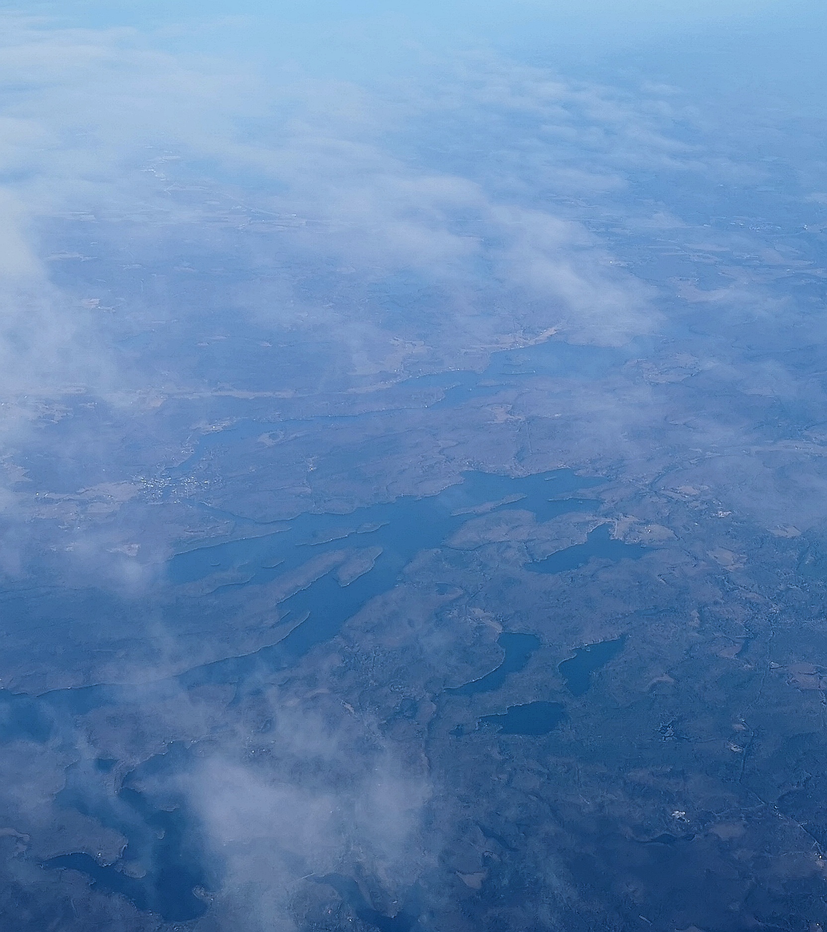 Arial View of lakes