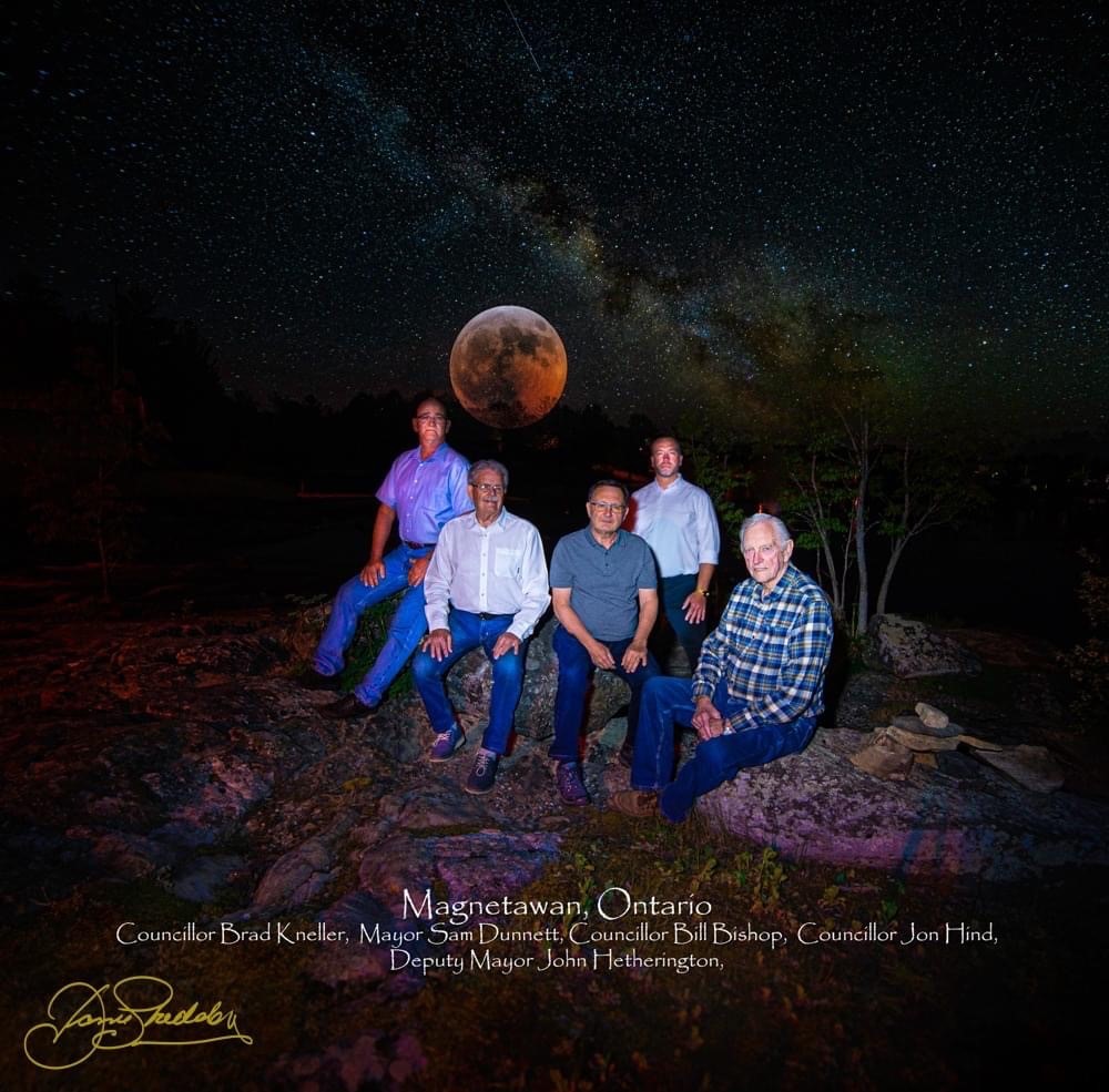 Image of council under the stars and moon