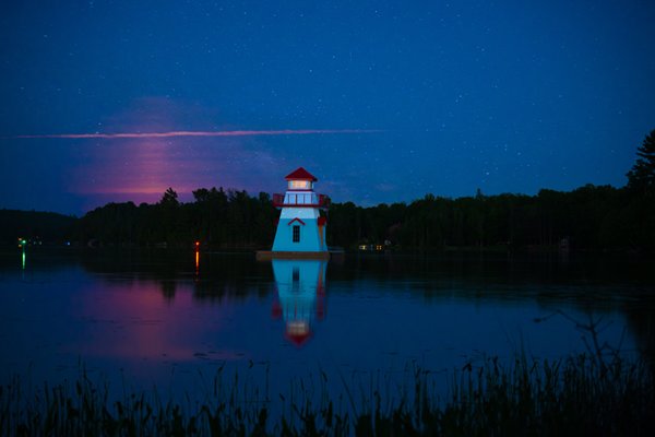 Night Shot of Lighthouse