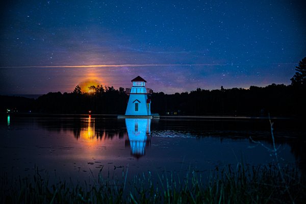 Night Shot of Lighthouse