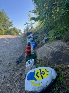 Minion Painted on a rock