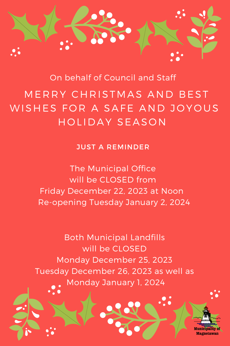 Office And Landfill Closure Municipality Of Magnetawan Office And Landfill Closure Municipality Of Magnetawan