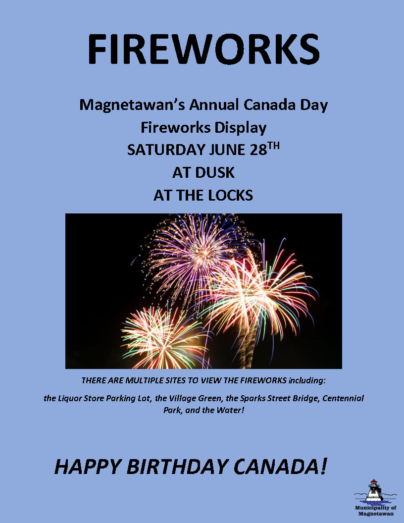 ANNUAL CANADA DAY FIREWORKS DISPLAY - Municipality of Magnetawan, image size:816x1056